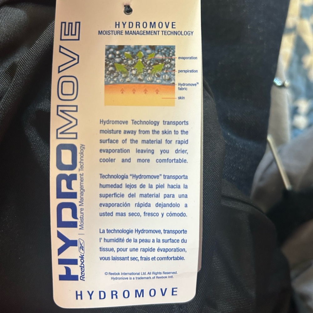 Set of 2 (1 black, 1 light gray) Reebok Hydromove Men’s performance shirt